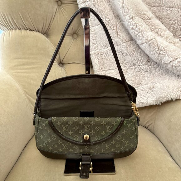 VTG Auth. LOUIS VUITTON Marjorie Mini Lin Monogram TH0063 Baguette Hobo Bag - Picture 8 of 13